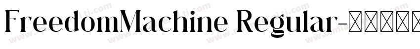 FreedomMachine Regular字体转换